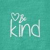 Dalix Be Kind Embroidered Cotton Relaxed Fit Short Sleeve Crewneck Tee Shirt Women - 4 of 4