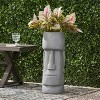 Wooakway 24" H Polynesian Style Novelty Statue Planter Outdoor Indoor Urn Planter Decor Garden Pot Antique Green - 2 of 4