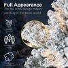 SKRAN 7FT Flocked Christmas Tree, Snowy Artificial Holiday Tree with 1022 Tips and Sturdy Metal Stand for Home, Office, or Apartment Decoration - 4 of 4