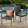 DSVIMOY Garden Patio Chairs, All Weather Outdoor Dining Chairs for Garden, Poolsides, Grey, 25"*25.25"*35.25" - 4 of 4