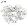 Unique Bargains Metal DIY Women's Clothing Dress Leaf Sewing Brooch Pin 20 Pcs - 3 of 4