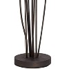 Franklin Iron Works Jareth Modern Industrial 73" Tall Tulip Floor Lamp with Smart Socket Ginger Black 4-Light White Glass for Living Room - 4 of 4