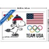 Trends International Team USA x Peanuts – Snoopy Olympic Figure Skating Framed Wall Poster Prints - 3 of 4