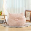 Gulches Bean Bag Chair for Adults with Armrests, Oversized Beige Fluffy Lounge, Comfy Lazy Floor Sofa Chair for Living Room Bedroom - 2 of 4