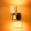 YANSUN 2-Pack 1W Plug-In Light Sensor Night Lights with Bubble Acrylic Column Design, Amber 1600K Light, Slide Dimming (0%-100%), US Plug - 2 of 4