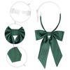 Elerevyo Women's Pre-Tied Solid Color Western Ribbon School Uniform Bow Ties - 3 of 4