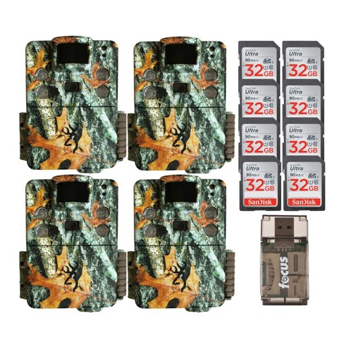 2 w/ Cards & Reader Browning Trail Cameras Strike Force Pro X 20MP IR Game Cam 