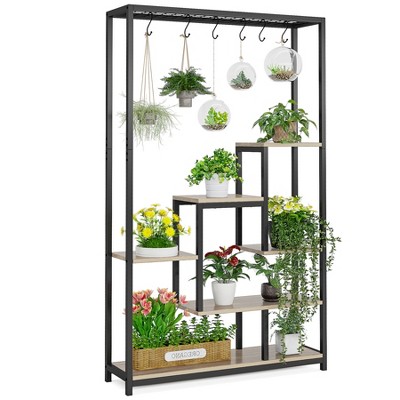 Tribesigns 5-tier Tall Indoor Plant Stand Black & Beige : Target