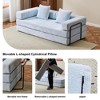 SKRAN Floor Couch Compression Sofa Convertible Floor Sofa Bed with Pillow for Living Room Bedroom Small Space Corduroy No Assembly - 4 of 4