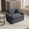 Christopher Knight Home Truman Modern 45" Corduroy Single Sofa, Club Chair with Pillow - 2 of 4
