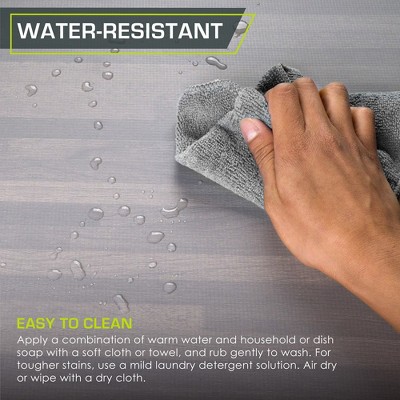 Slate Grey Wood Grain EVA Foam Puzzle Mat, 24 Sq Ft