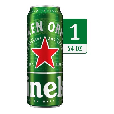 Heineken Original Lager Beer - 24 Fl Oz Can : Target