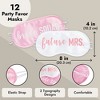 Juvale 12 Pack Bachelorette Party Favors Eye Mask Set with "Future Mrs" and "Bride Squad" Masks for Sleeping, Accessories, 4x8" - 3 of 4