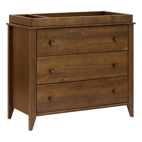 Babyletto Sprout 3 drawer Changer Dresser With Removable Changing Tray Natural Walnut Target