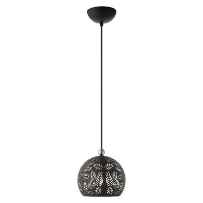 Livex Lighting Chantily 1 - Light Pendant in  Black