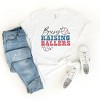 Simply Sage Market Women's Busy Raising Ballers Baseball Colorful Short Sleeve Graphic Tee - 3 of 4