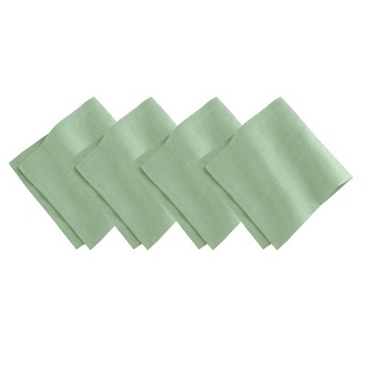 Elrene Villeroy & Boch - La Classica Luxury Linen Fabric Napkin Set of 4 - 21" x 21"