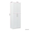 SKRAN High wardrobe and kitchen cabinet with 2 doors and 3 partitions to separate 4 storage spaces - 3 of 4