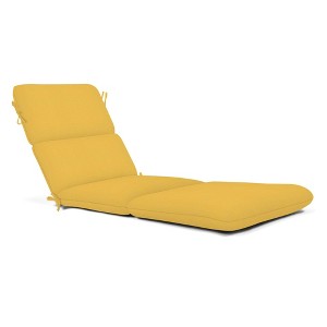 Casual Cushion Solid Sunbrella Fabric 1-Piece Outdoor Chaise Cushion, 22.5"W x 74"L - 1 of 4