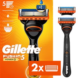 Gillette Fusion5 Power Men's Razor with 2 Razor Blade Refills