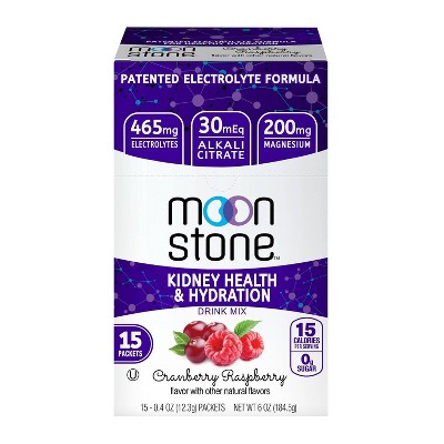 Moonstone Kidney Health Drink Mix - Cranberry Raspberry - 15ct/6oz