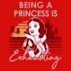 Girls Snow White and the Seven Dwarfs Retro Being a Princess Is Exhausting T Shirt - 2 of 4