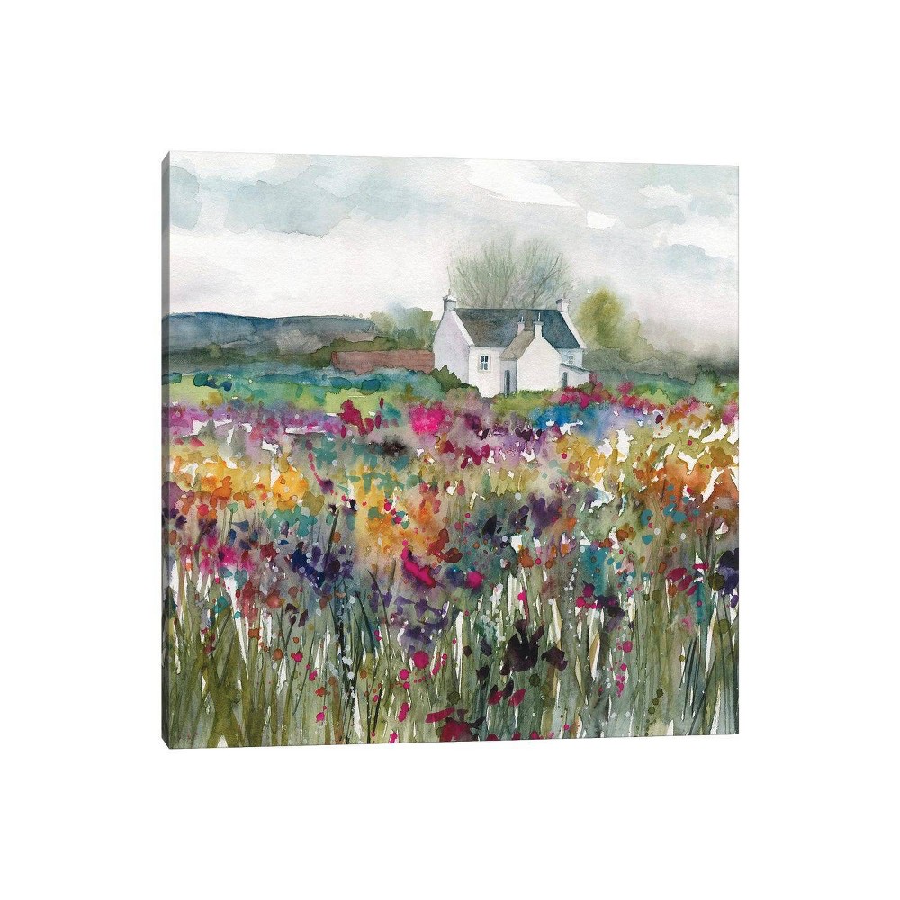 Photos - Wallpaper 18" x 18" x 1.5" Wildflower Cottage by Carol Robinson Unframed Wall Canvas