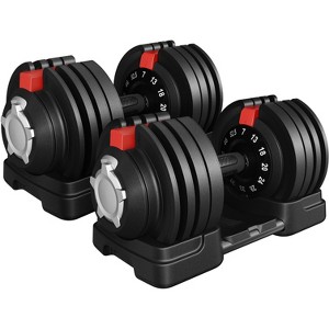 Yaheetech Quick-adjust Dumbbell Set of 2 for Home Gym - 1 of 4