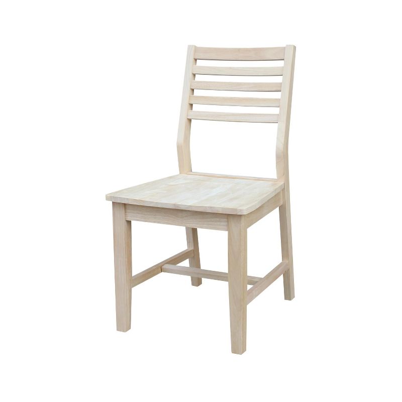 Highland Brown Solid Wood Ladderback Dining Side Chair