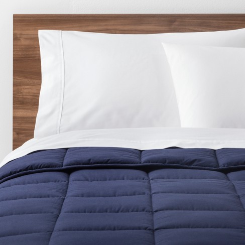 Navy Solid Down Alternative Comforter Twin Xl Made By Design
