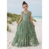 2Bunnies Rose All-Lace Zip Back Flower Girl Dress - 2 of 4
