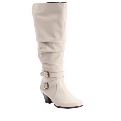 Comfortview Wide Width Cleo Wide Calf Boot Low Heel Tall Knee High ...