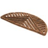 HomeRoots 18" X 30" Brown Coir Geometric Outdoor Semi Circle Door Mat - 4 of 4