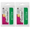 Charles Leonard Self-Adhesive Name Badges, Hello, Green, 100 Per Pack, 12 Packs - 3 of 3