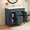 YOOCOZZ 36'' Bathroom Vanity with Top Sink,2 Soft Closing Doors and 2 Drawers - 3 of 4