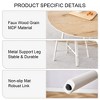 NicBex 42 Inch Round Dining Table with Patterned Tabletop and Metal Legs for Living Dining Room,Conference Room - 4 of 4