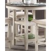 NicBex Round Dining Table Transitional Style Counter Height Table with 2 Display Shelves for Dining Room - 2 of 4