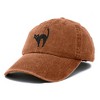 Dalix Black Cat Embroidered Womens Cotton Dad Hat Baseball Cap Adjustable - 4 of 4