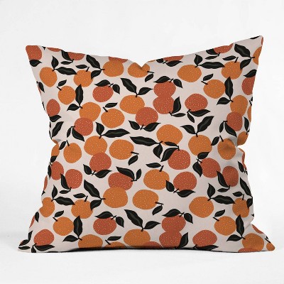 16"x16" Alisa Galitsyna Orange Garden Throw Pillow - society6