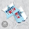Big Dot of Happiness Ahoy It's a Boy - Favor Gift Boxes - Nautical Baby Shower Petite Pillow Boxes - Set of 20 - 2 of 4