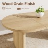 70.8 Inch Large Oval Dining Table for 6-8 People, Farmhouse Kitchen Table with Thick Wooden Base for Dining Room, Office - 4 of 4
