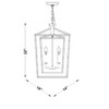 Mark & Day Tamaroa 21"H x 14"W x 14"D Traditional Gold Ceiling Lights - 4 of 4