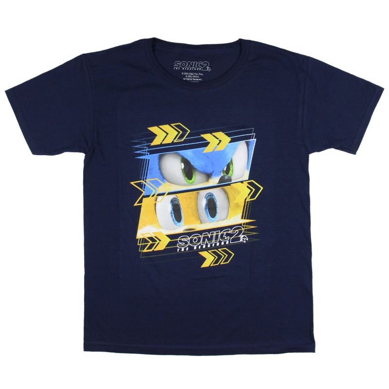Sonic The Hedgehog 2 Boys' Sonic vs Tails Design Graphic Print T-Shirt Kids, 1 of 4