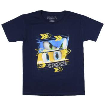 Sonic The Hedgehog 2 Boys' Sonic vs Tails Design Graphic Print T-Shirt Kids
