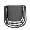 Grungis Outdoor Dining Chairs Set of 2 with Water-Resistant Cushions,Patio Chairs with Splayed Sled Legs,PE Rattan Patio Seating,Gray - 4 of 4
