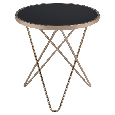 End Table Black Champagne - Acme Furniture