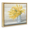 Stupell Industries Golden Fall Floral Bouquet in Country Milk Tin Floating Frame Canvas Art - 2 of 4