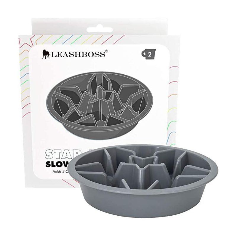 Leashboss Slow Feed Dog Bowl Insert for Raised Pet Feeders, Maze Food Dish for S, M, L, XL Breeds, 1 of 6