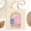City Creek Prints Boho Rainbow Find Beauty Canvas Tote Bag - 15x16 - Natural - 2 of 2