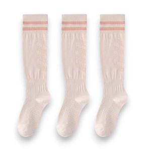 Anna-Kaci 3-Pack Women's Over the Knee Sport Socks with Breathable Mesh Knit and Non-Slip Calf Support - 1 of 4